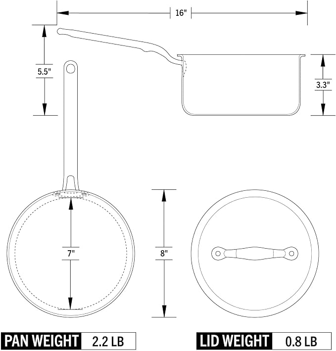 Heritage Steel x Eater 3 Qt Saucepan - Image 3