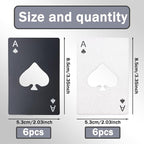 Ace of Spades Bottle Openers, Credit Card Size Stainless Steel Bottle Opener - Image 2