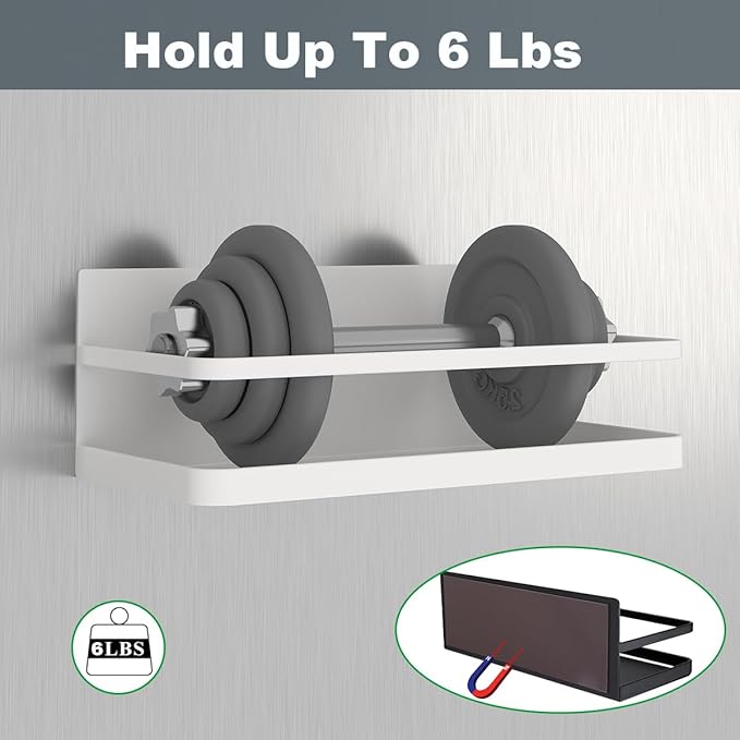 Magnetic Spice Rack Organizer Single Tier Refrigerator Spice Storage Shelf - Image 3