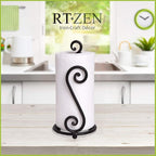 RTZEN Matte Black Paper Towel Holder Countertop - Image 4