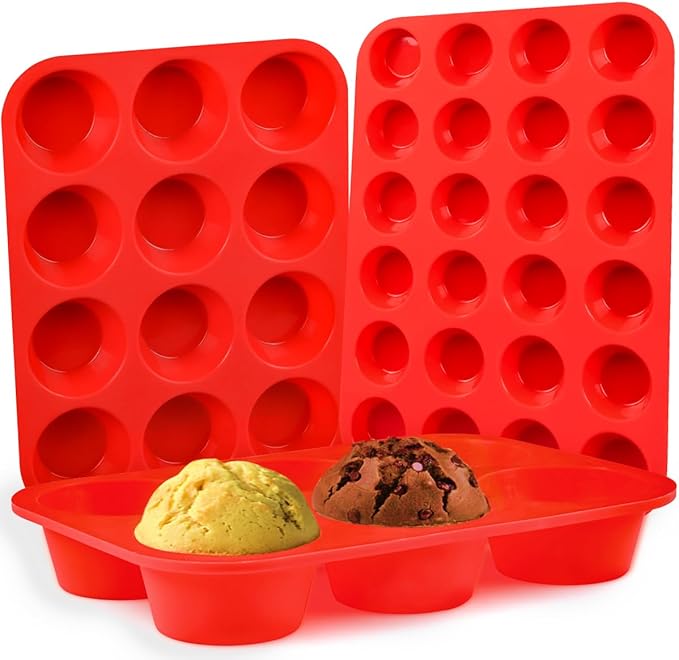 CAKETIME Silicone Muffin Pan Set by CAKETIME