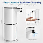 Automatic Liquid Soap Dispenser, 9 Adjustable Levels, 380ml/12.8oz, Touchless - Image 4
