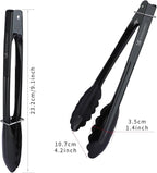 MSY BIGSUNNY 9 Inch Kitchen Food Tongs, Buffet Tongs, Serving Tongs - Image 2