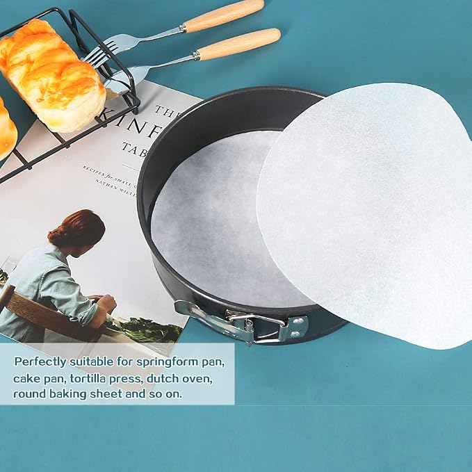 Baking Parchment Rounds, Non Stick 10 Inch Round Parchment Paper/Cake Parchment - Image 4