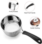 TeamFar 1 Quart Saucepan, Stainless Steel Saucepan - Image 3
