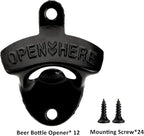 ZOOFOX 12-Piece Wall Mounted Vintage Metal Bottle Opener - Image 3