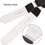 Angled Icing Spatula, Stainless Steel Offset Spatula, Cake Spatula Set of 2 - Image 3