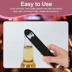 WEGAZ-15 Pack 7inch Black Stainless Steel Flat Beer Bottle Opener, Stainless - Image 4