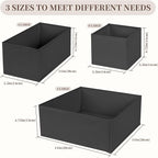 Drawer Organizer Clothes, 16 Pack Dresser Organizer Bins, Foldable Closet - Image 2