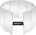 REDCAMP Folding Outdoor Stove Windscreen, 10 Plates Aluminum Camping Stove by REDCAMP
