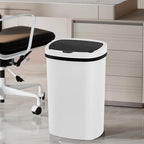 PayLessHere | 13 Gallon Plastic Trash Can | White | Automatic Touchless Lid - Image 2