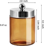 3 Pack Apothecary Jar Canisters Bathroom Vanity Organizer - Image 7