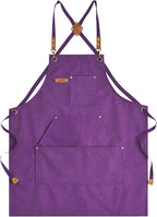 Aoomzoon Canvas Aprons for Men Chef Apron, Work Apron - 16oz Heavy Duty Cross by Aoomzoon