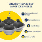 Samuelworld Large Silicone Premium Ice Trays, 2 Inches Big Cubes & 2.5 Inches - Image 3