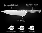 BRODARK Kitchen Knife Set with Block - Image 4