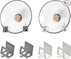 Pot Lid Holders Organizer Wall-Mounted Hook Rack Holder Organizers Inside by Unknown