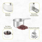 1PCS 2/3Cup Single Measuring Cup, Etched Inner Scale Stainless Steel Measure - Image 5