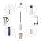Bottle Brush Long Handle Cup Cleaner Brush Sponge Bottle Scrubber Detachable - Image 7