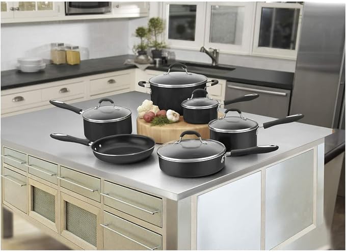 Cuisinart Advantage Nonstick Cookware Set, 11-Piece Pots and Pans Cooking Set - Image 2