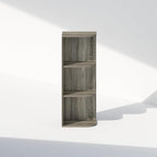 Furinno Reed Corner Shelf, 3-Tier Corner Bookshelf, Book Shelf, Corner Shelves - Image 6