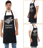Grill Aprons for Men Women, Dinner is Coming Kitchen Chef Apron - Image 8