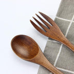 Portable Wooden Cutlery Set for Travel and Camping - Image 8