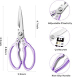 AWinjoy Heavy Duty Sharp Kitchen Scissors, Dishwasher Safe, Cooking Shears - Image 3
