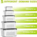 HOMETALL 5 Pack Fruit Storage Containers - Image 3