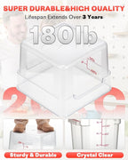 4QT NSF Food Storage Containers: 8 PCS Commercial Clear Food Storage Containers - Image 6