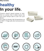 LE TAUCI Deep Casserole Dishes for Oven, 13.7”x9.6” Ceramic Baking Dish Set - Image 9