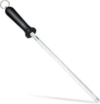 Knife Sharpener Rod, Kitchen Knives Sharpener Carbon Steel Professional Knife by FANERFUN