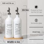 HOMCDALY 16oz Olive Oil Dispenser Bottles - Image 3