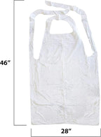 MT Products 2 Mil White Disposable Poly Aprons 46"x28" - Image 2