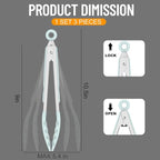 Hotec Silicone Kitchen Tongs for Cooking 9-Inch Serving Tongs - Image 2