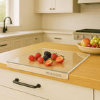 Acrylic Cutting Board with Counter Lip, Non-Slip Dough Mat by MEWSDEN