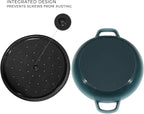 Flavehc Braiser Enameled Cast Iron Braiser 3 qt Braiser Pan - Image 5