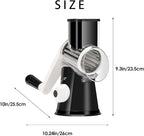 Cheese Grater Hand Crank, Rotary Vegetable Shredder - Image 8