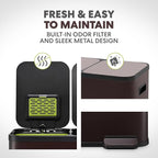 Simpli-Magic 60 Liter / 16 Gallon Rectangular Hands-Free Dual Compartment - Image 5