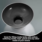 Vesici 2 Pack Extra Large Wide Mouth Funnel Black 2.5" x 10" Multi Purpose - Image 3