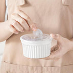 vancasso 6 oz Ramekins with Lid, Porcelain Creme Brulee Souffle Dishes - Image 9