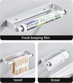 Aheucndg Paper Towel Holder Wall Mount, Self Adhesive or Drill Mounting Paper - Image 8