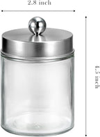 SheeChung Qtip Dispenser Holder 1pcs, Glass apothecary jars - Image 3