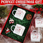 Christmas Enamel Mug Set of 12, 12 oz North Pole Hot Chocolate Mug Christmas Coffee Mugs Funny Novelty Holiday Mugs Stocking Stuffer Gift for Kids Women Friends Coworkers Family - Image 6