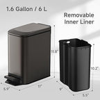 TIPGO Slim Bathroom Trash Can - Image 4