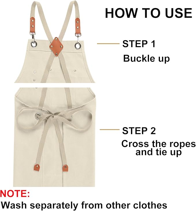 ZOMAO Chef Apron for Women Men - Image 8