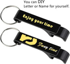 cnomg 16 pcs Metal Bottle Opener, Split Key Ring Chain Keychain Bulk Aluminum - Image 4