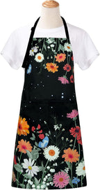 ASPMIZ Floral Apron for Adults, Waterproof Women Apron - Image 8
