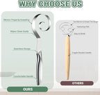 Seamless Danish Dough Whisk Stainless Steel Bread Sourdough Whisks - Image 6
