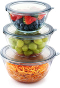 Cuiselect 3pc Glass Mixing Bowls by Cuiselect