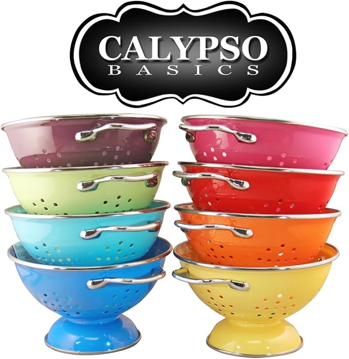 Calypso Basics by Reston Lloyd Powder Coated Enameled Colander, 5 Quart - Image 7